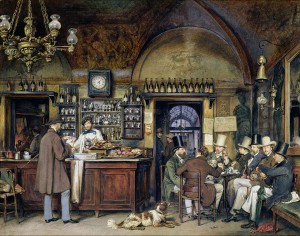 Ludwig_Passini_-_Künstler_im_Cafe_Greco_in_Rom